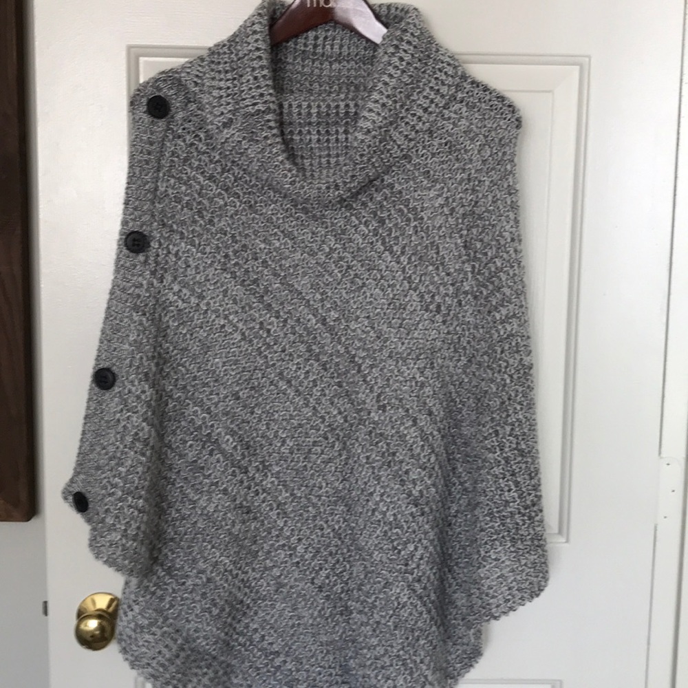 Cowl neck Poncho
